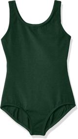 img 2 attached to 👗 Stylish and Comfortable: Capezio Girls High-Neck Tank Leotard for Dance and Gymnastics