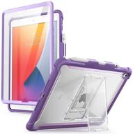 i-blason ares case for new ipad 9th/8th/7th generation, full-body kickstand, purple logo