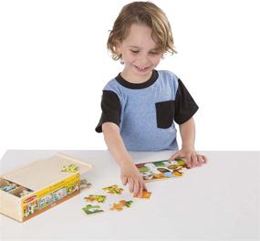 img 3 attached to 🧩 Melissa & Doug Wooden Puzzle Storage