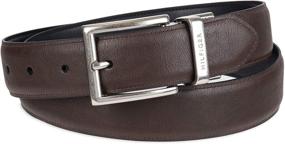 img 2 attached to Premium Reversible Brown Men's Belts: Tommy Hilfiger Dress Accessories