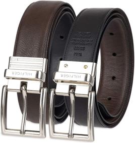 img 4 attached to Premium Reversible Brown Men's Belts: Tommy Hilfiger Dress Accessories