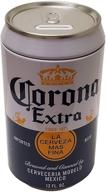 💰 saving made stylish: the tin box company corona blue and white can bank tin logo