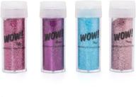 extra fine glitter set - princess colors - taffy, purple, light blue and pink: perfect for diy projects, crafters, and princess slime making logo