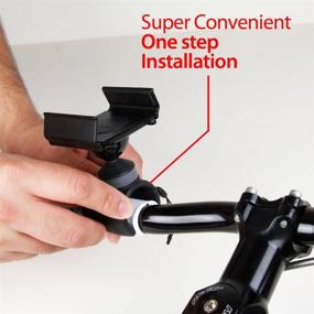 img 1 attached to 📱 Universal Smartphone Bike Mount Holder Cradle - Koomus BikeGo 2: Compatible with All iPhones and Android Devices