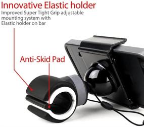 img 2 attached to 📱 Universal Smartphone Bike Mount Holder Cradle - Koomus BikeGo 2: Compatible with All iPhones and Android Devices