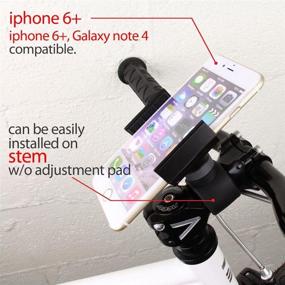 img 4 attached to 📱 Universal Smartphone Bike Mount Holder Cradle - Koomus BikeGo 2: Compatible with All iPhones and Android Devices