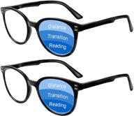 👓 videbla progressive multifocus reading glasses with blue light blocker for women and men - computer readers to reduce eye strain and glare logo