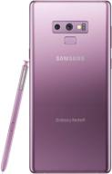 📱 sleek and unlocked: samsung galaxy note 9 n960u 128gb cdma + gsm smartphone in lavender purple logo