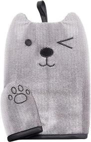 img 4 attached to 🧤 Double-Sided Winking Mitten: Reusable, Ultra Sticky Pet Hair & Lint Remover with Patented Technology