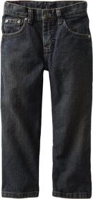 img 2 attached to 👖 Lee Little Boys' Husky Relaxed Fit Straight Leg Dungarees Jeans