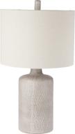 💡 modern ceramic table lamp by signature design ashley - 25" height, natural stone finish логотип