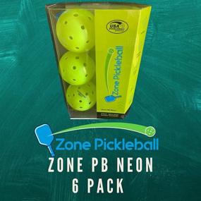 img 3 attached to 🎾 Zone PB Neon Green Outdoor Pickleballs: USAPA Approved, 40 Holes, Durable (6 Pack)