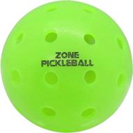 🎾 zone pb neon green outdoor pickleballs: usapa approved, 40 holes, durable (6 pack) логотип