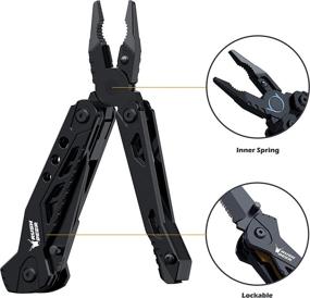 img 3 attached to 🔧 RushDeer 16 in 1 Multitool Pocket Knife – Pliers, Bottle Opener, Fire Starter, Screwdriver, and More – Perfect Christmas Gift or Stocking Stuffer for Men, Women – Ideal for Camping, Work, Survival, and Outdoor Activities