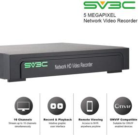 img 3 attached to SV3C 16 Channel NVR: Сетевой видеорегистратор H.265 с 8 портами POE, поддерживает камеры IP до 5МП, совместим с ONVIF, поддерживает жесткий диск до 8ТБ
