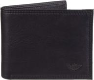 enhanced blocking capacity: dockers leather bifold for wallets, card cases & money organizers logo