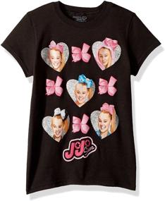 img 1 attached to Nickelodeon Girls Faces Sleeve T Shirt Girls' Clothing