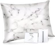 powsure pure mulberry silk pillowcase for hair and skin - 100% natural marble silk pillow cases 🌙 with hidden zipper - 25 momme - 600 thread count - soft, breathable, and smooth silk pillow cover logo