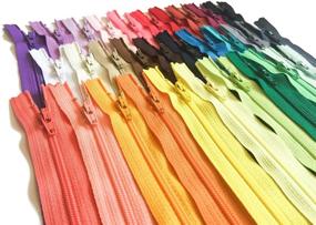 img 2 attached to 🔺 YKK Assorted Colors Zippers Pack - 12 Inch, Number 3 Nylon Coil Set - Bundle of 30 Pieces