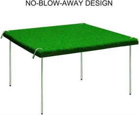 img 3 attached to 🏌️ RELILAC Golf Hitting Mat - 12“x24“ Residential Practice Grass Mat with Rubber Tee Holder - Premium Turf Mat | Ideal for Indoor &amp; Outdoor Use