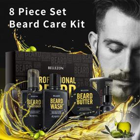 img 3 attached to 🎁 Complete Upgraded Beard Kit with Premium Grooming Essentials & Storage Box - Ideal Gifts for Man Dad Boyfriend