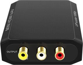 img 3 attached to 🔌 Конвертер HDMI в RCA, HDMI на AV адаптер с поддержкой 1080P, композитный видео и аудио с 3RCA CVBs, поддержка PAL/NTSC, в комплекте USB-кабель для зарядки.