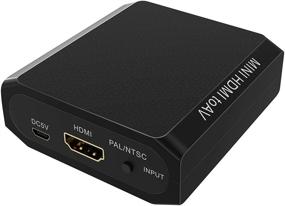 img 2 attached to 🔌 Конвертер HDMI в RCA, HDMI на AV адаптер с поддержкой 1080P, композитный видео и аудио с 3RCA CVBs, поддержка PAL/NTSC, в комплекте USB-кабель для зарядки.