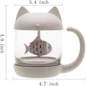 img 2 attached to 🍵 Glass Infuser Strainer Filter for Carlie