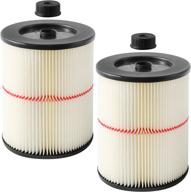 🧹 gazeer 2 pack filter replacements for shop vac & craftsman 17816 9-17816 cartridge filter replacement for craftsman wet dry vac 5+ gallon vacuum cleaner - premium accessories логотип