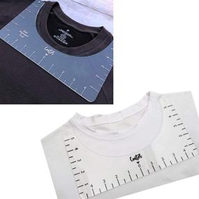 img 1 attached to Ultimate Tshirt Ruler: Perfect Alignment Tool for Centered Designs on T-Shirts - 2 Pcs Set