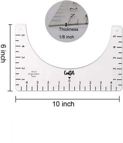 img 3 attached to Ultimate Tshirt Ruler: Perfect Alignment Tool for Centered Designs on T-Shirts - 2 Pcs Set