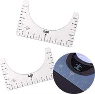 ultimate tshirt ruler: perfect alignment tool for centered designs on t-shirts - 2 pcs set logo