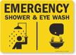 emergency shower wash smartsign aluminum logo