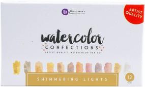 img 4 attached to 🎨 Prima Marketing Watercolor Confections: Shimmering Lights, 12 Count (1-Pack)