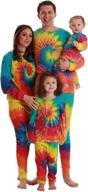 🌈 trendy and cozy: just love family thermal sets in eye-catching tie dye patterns logo