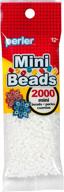 2000-piece perler white mini beads: ideal for kids crafts logo