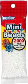 img 3 attached to 2000-Piece Perler White Mini Beads: Ideal for Kids Crafts