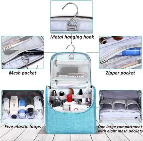 img 3 attached to 🚰 Water Resistant Portable Bathroom Toiletry Organizer for Travel Accessories