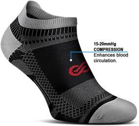 img 2 attached to PAPLUS Ankle Compression Sock: Supportive Low Cut Running Socks for Men and Women - Available in 2/4/6 Pairs