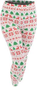 img 1 attached to 🎄 Festive and Fashionable: Baby Winter Christmas Leggings for Girls' Clothing