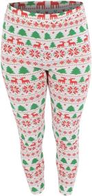 img 2 attached to 🎄 Festive and Fashionable: Baby Winter Christmas Leggings for Girls' Clothing