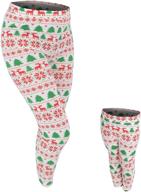 🎄 festive and fashionable: baby winter christmas leggings for girls' clothing logo