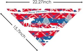 img 3 attached to ABOZY Christmas Triangle Bandanas Accessories