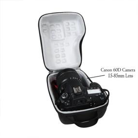 img 1 attached to 📷 Жесткий чехол для хранения и переноски камеры Canon EOS DSLR и объективов от Hermitshell: 80D, 77D, 70D, 60D, T7i, T6, T6s, T6i, T5i, T5, T4i, T3i, T3 - портативное и надежное решение