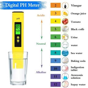 img 2 attached to 🌊 2-Pack PH Water Digital Tester Meter with TDS EC PPM Pen - Ideal for Household Drinking, Pool, and Aquarium Uses