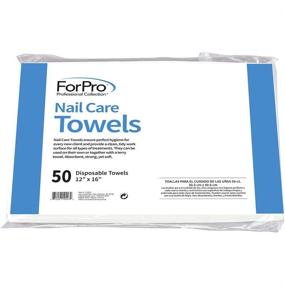 img 3 attached to 🧖 ForPro Professional Collection Nail Care Disposables Towels: Lint-Free, White, 12 x 16", 50 Count - Ideal for Manicures and Pedicures