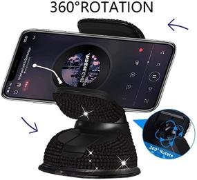 img 2 attached to LYCARESUN 360°Adjustable Universal Windshield Accessories Portable Audio & Video