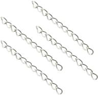 💎 enhance your jewelry creations with nx garden tail extender chain 100pcs silver 50 x 4mm chain extension tails logo