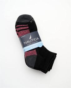 img 3 attached to 🧦 Nautica Women's Comfort Cushioned Quarter Cut Moisture Control Athletic Socks (6 Pack): Stay Comfortable and Dry during Workouts!