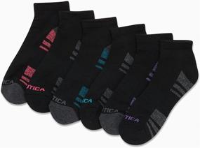 img 2 attached to 🧦 Nautica Women's Comfort Cushioned Quarter Cut Moisture Control Athletic Socks (6 Pack): Stay Comfortable and Dry during Workouts!